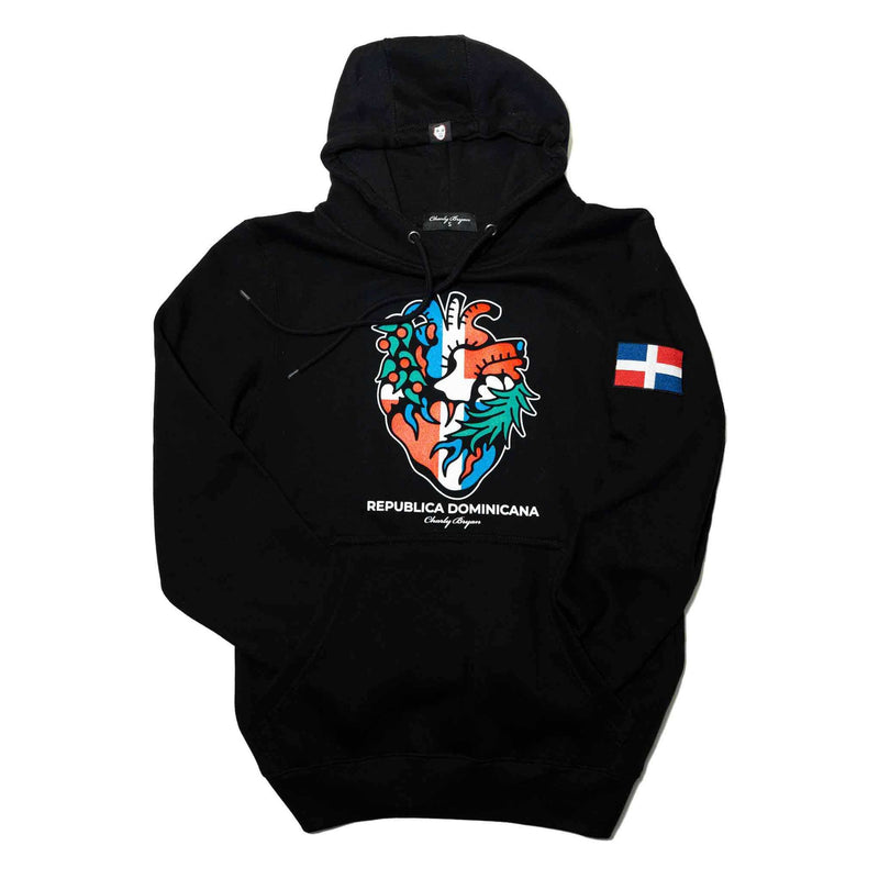 República Dominicana "Flag in my Heart Collection" (SOLO QUEDAN SIZE MEDIUM) LIMITED EDITION HOODIE - FREE SHIPPING