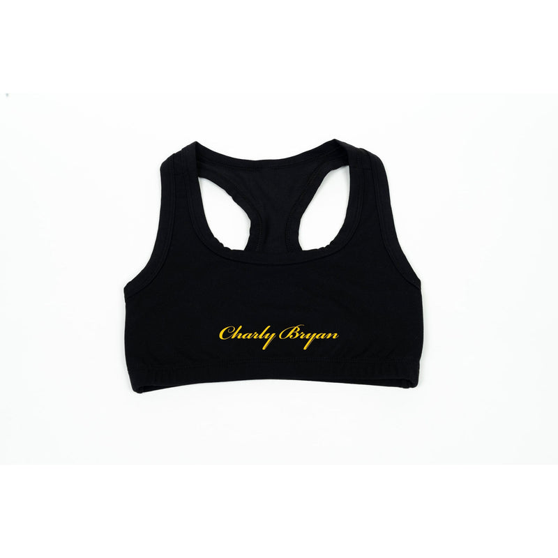Charly Bryan "Spandex Sports Bra" - Classic Logo Collection (One Size Fits All)