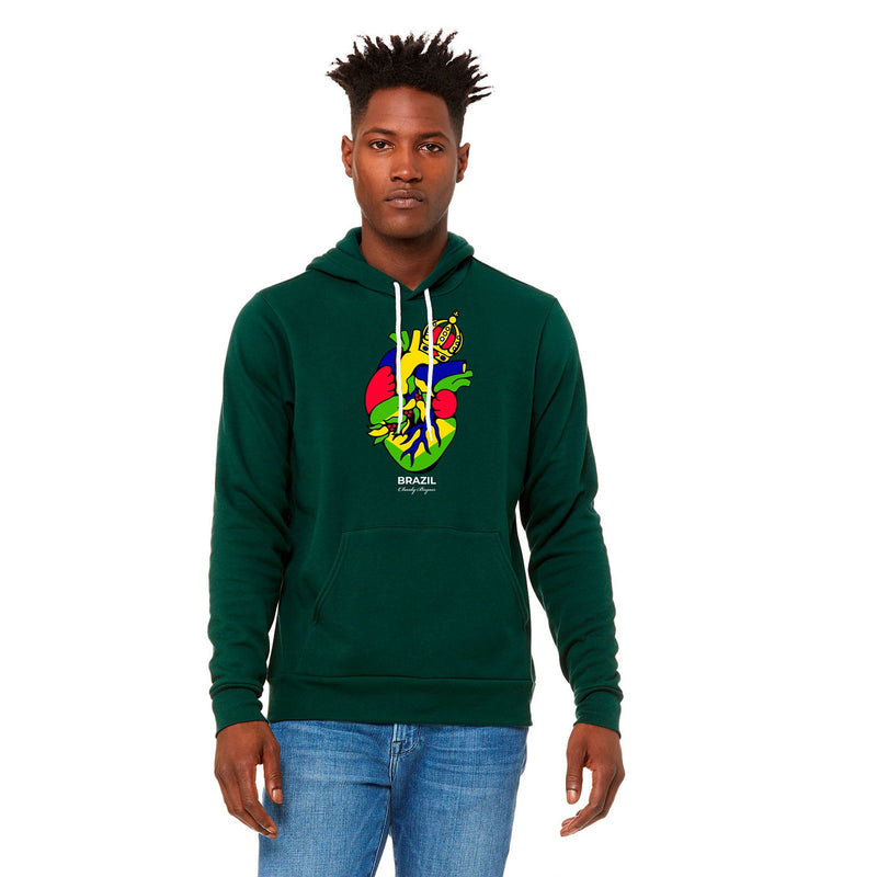 Brazil - Charly Bryan "Flag in my Heart Collection"  - Super Soft Hoodie