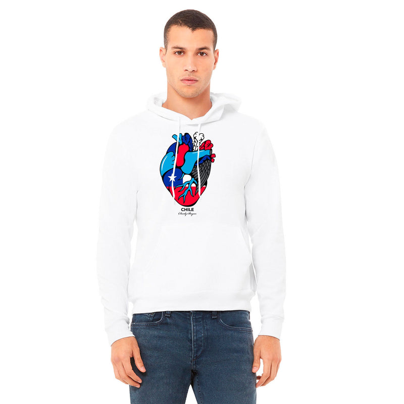 Chile- Charly Bryan "Flag In my heart hoodie" Super Soft Hoodie