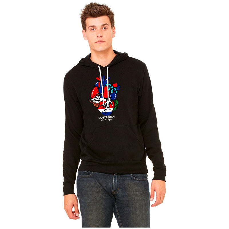 Costa Rica - Charly Bryan "Flag In my heart hoodie" Super Soft Hoodie