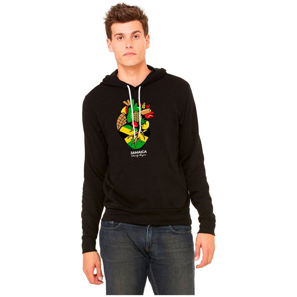 Jamaica - Charly Bryan "Flag In my heart hoodie" Super Soft Hoodie