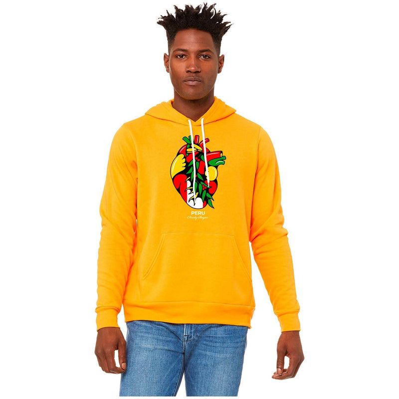 Peru - Charly Bryan "Flag In my heart hoodie" Super Soft Hoodie