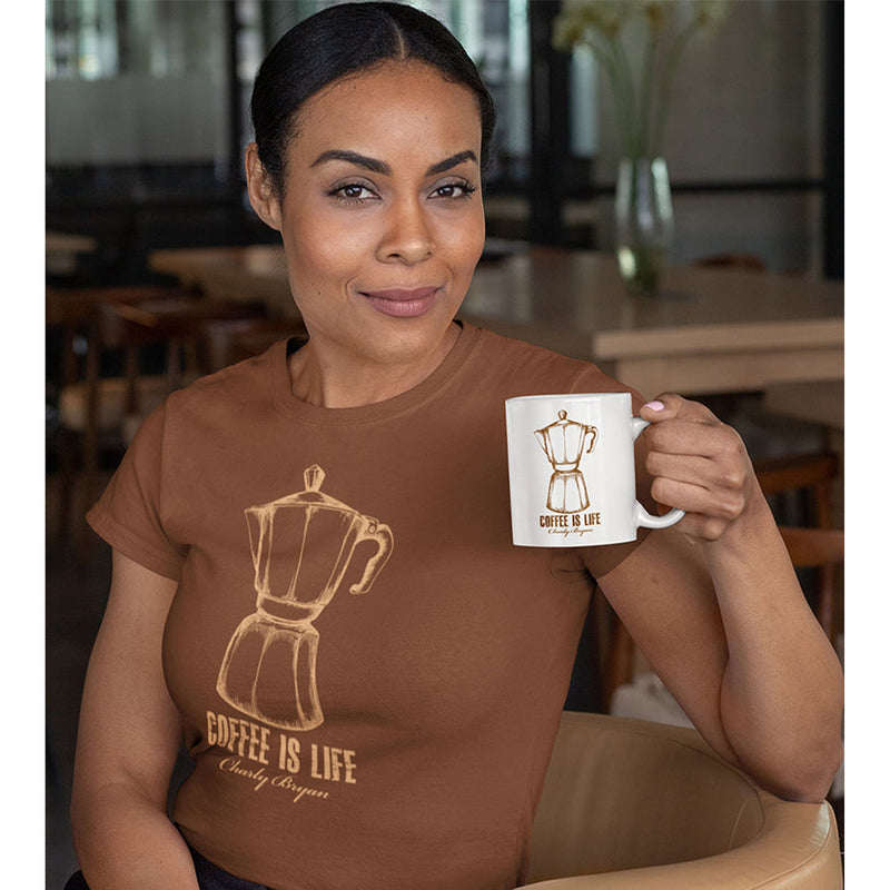 Charly Bryan "Greca" Coffee Mug - Coffee is life collection