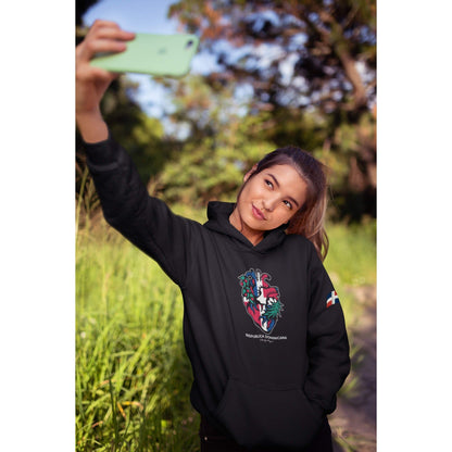 Charly Bryan "República Dominicana"  Premium Heavy Hoodie - Flag in my Heart Collection
