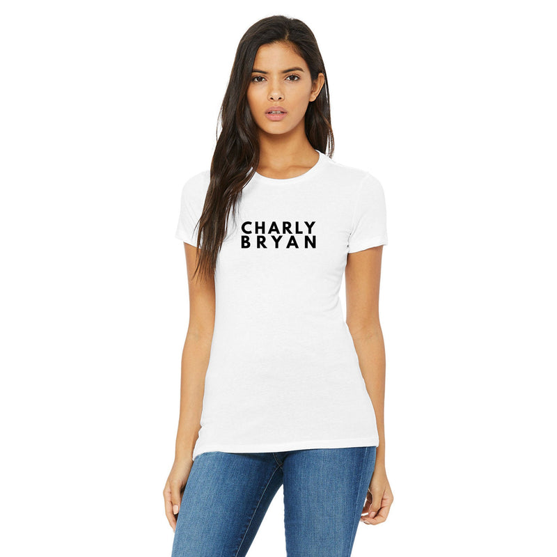 Charly Bryan "Stacked Logo" Ladies T-Shirts - "Bold Collection"